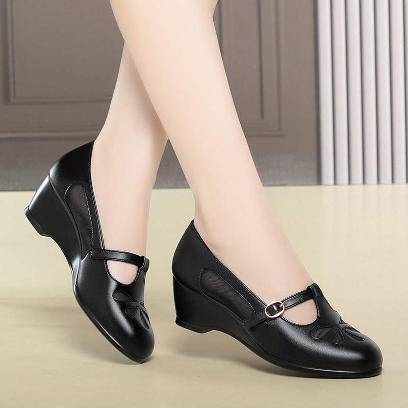Women Shoes Wedges - Scarpe Estive con Zeppa e Rete