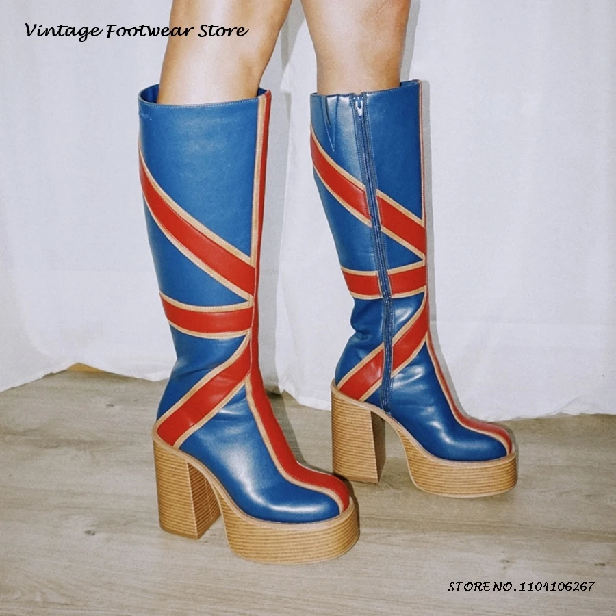 Knee High Boots Women - Stivali al ginocchio con plateau in