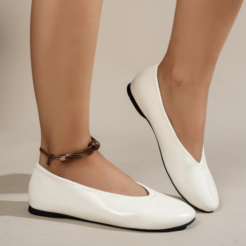 Women Shoes Wedges - Scarpe Comode a Punta Tonda per