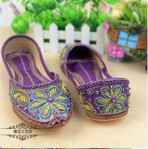 Women'S Shoes In Pakistan - Pakistan Scarpe da donna piatte ricamate