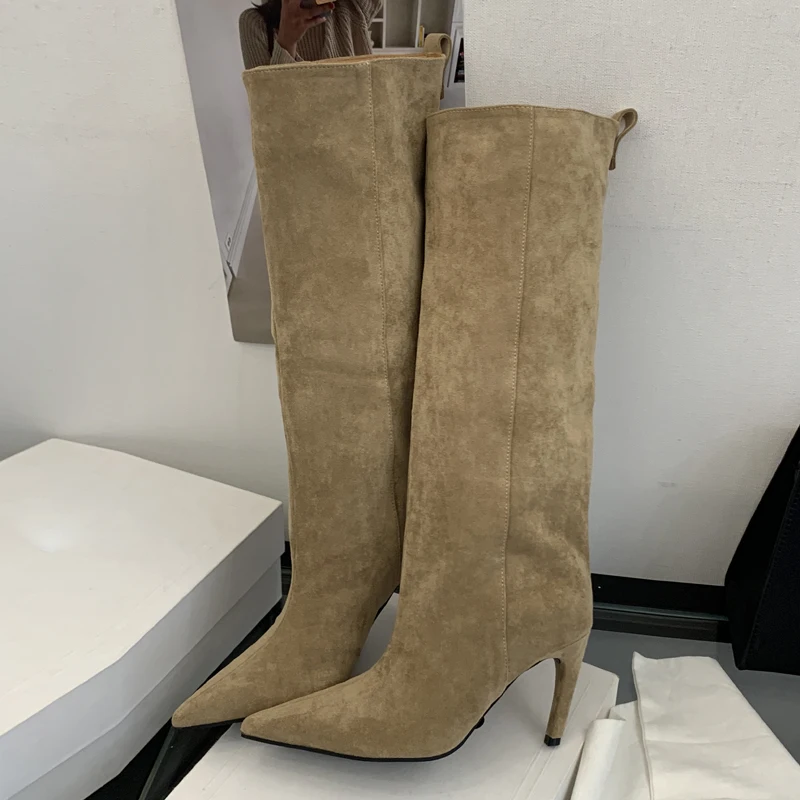Street Punk Inverno Vintage Pu - Knee High Boots Women recensione e prezzo