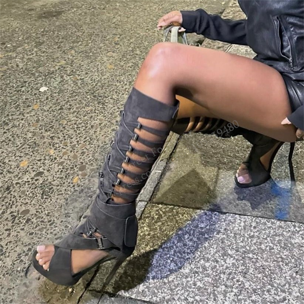 Sandali Lunghi Trendy con Tacc - Knee High Boots Women recensione e prezzo