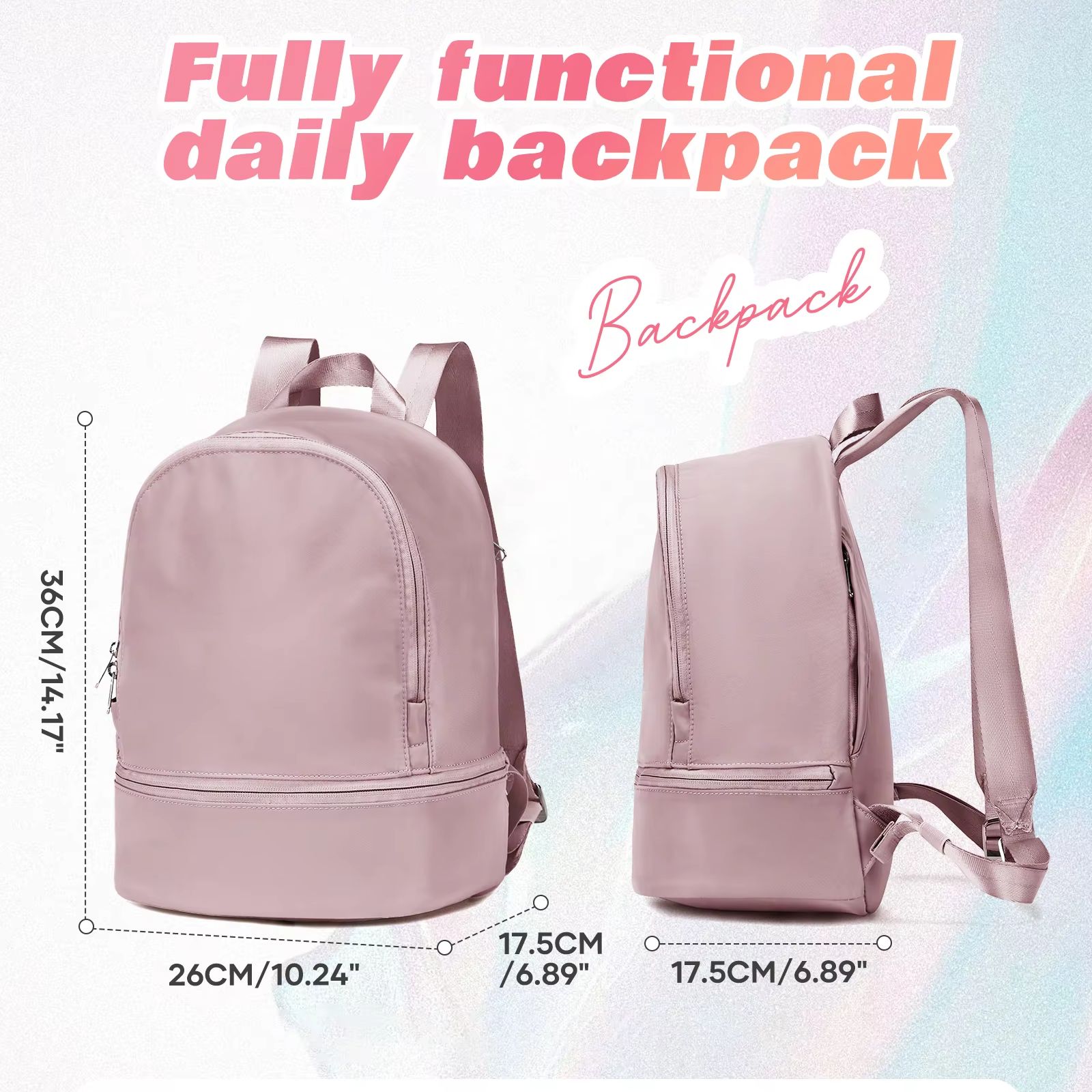 Borsa da donna, zaino sportivo - Women Shoes Zipper recensione e prezzo