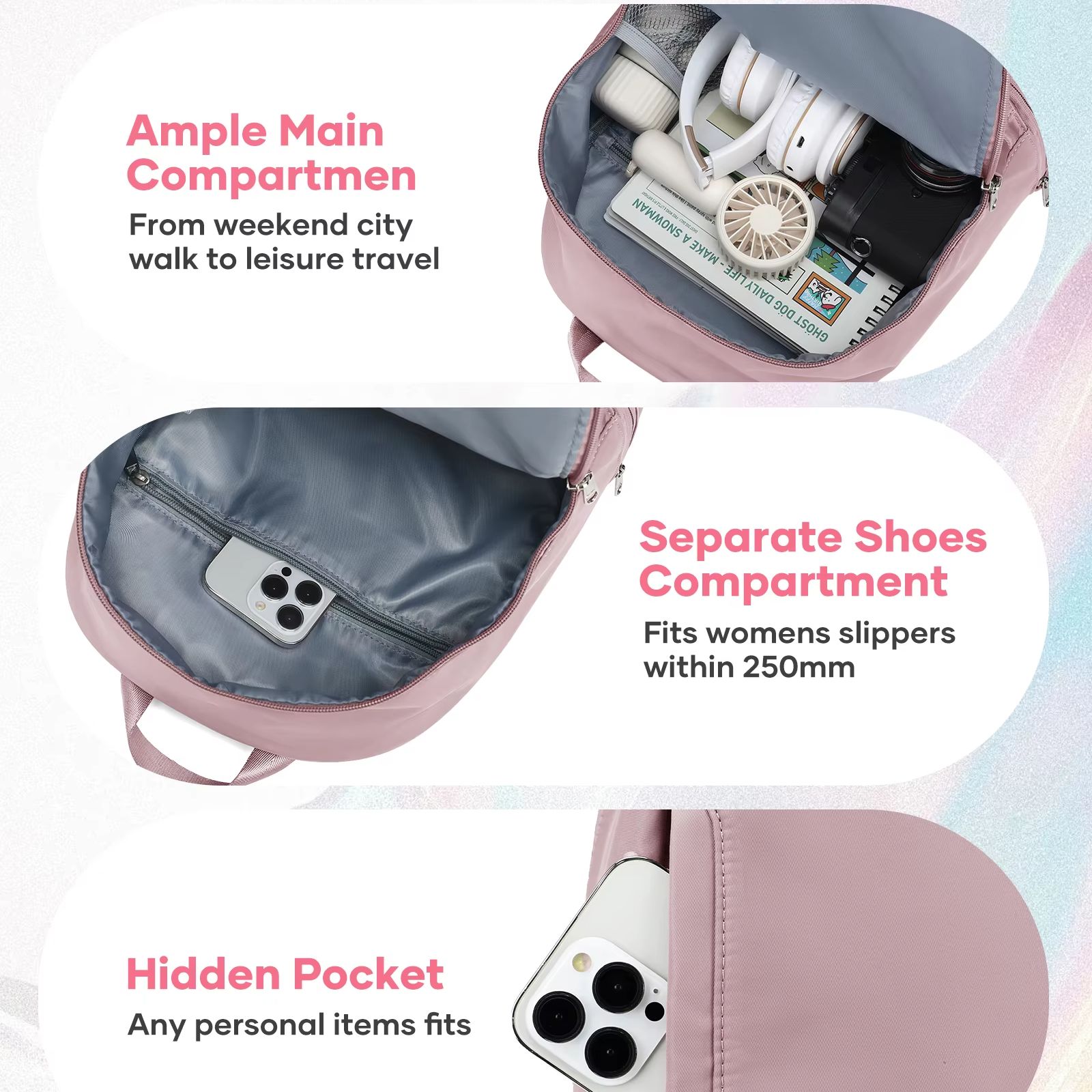 Borsa da donna, zaino sportivo - Women Shoes Zipper recensione e prezzo
