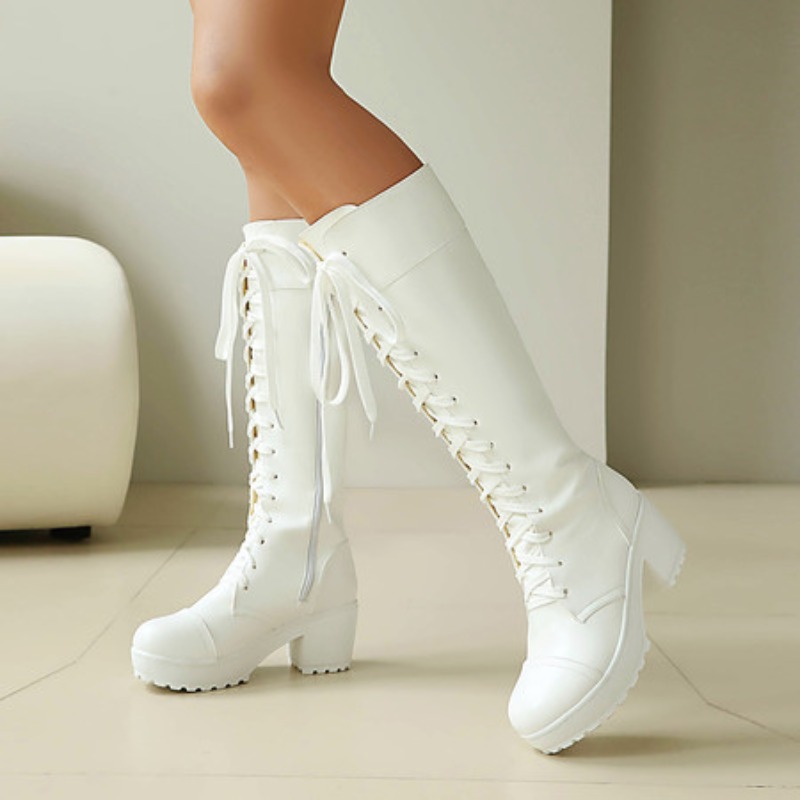 Stivali da combattimento alti  - Knee High Boots Women recensione e prezzo