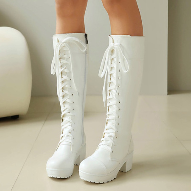 Stivali da combattimento alti  - Knee High Boots Women recensione e prezzo